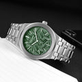PINTIME / Item Time Cross-Border Hit Mens Watch Fashionable Formal 3D Relief Leaves Waterproof Quartz Watch