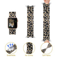 For appleiwatch Watch Band s5678 Third Gen Stretch Jacquard Leopard Apple Nylon Woven Single Row Band