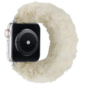 For appleiwatch Watch Band s87 Overseas Spring/Fall Winter Stretch Hair Tie Soft Cloud Fleece Fuzzy Band
