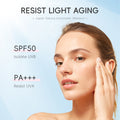 跨境LAIKOU莱蔻樱花sunscreen保湿版隔离霜50g补水保湿护肤品批发