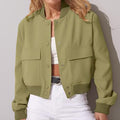 Women's Fall Stand Collar Jacket 2026 | Trendy Jacket - Black