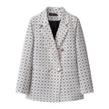 Women's Fall Elegant Slimming Blazer + Top 2026 | Casual Blouse - Houndstooth Blazer