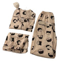 Women's Summer Japanese Short Sleeve Cardigan + Pants 3-Piece Set 2026 - 3-Piece Set Cardigan Apricot