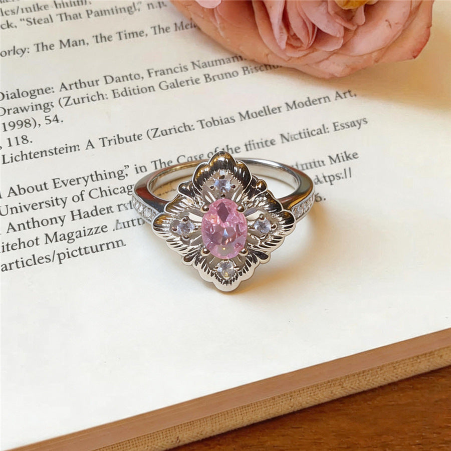 Round Zircon Open Band Ring - view 7