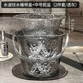 water corrugated bucket household water storage thickened plastic bucket laundry portable small buck