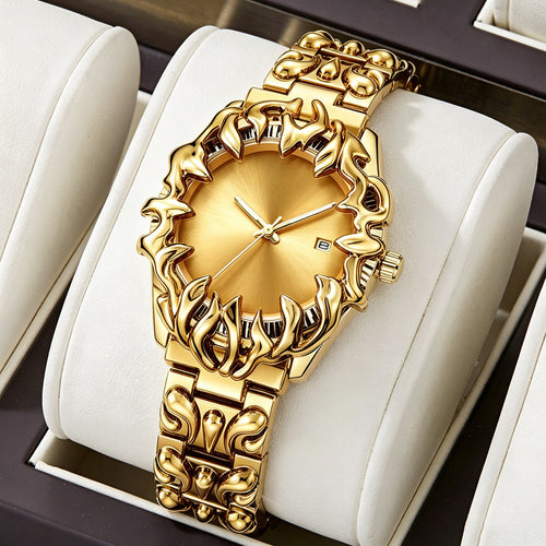 Western Bestseller Y2K Unique-Shaped Vintage Claw Piece Watch Men Height Luxury Waterproof Date Quartz Watch Niche Streetwear Wholesale