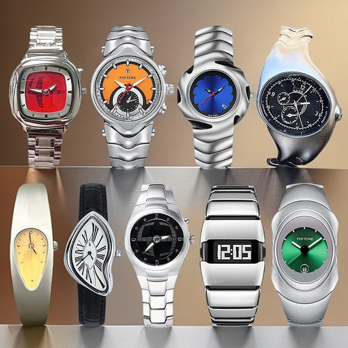 Y2K Year y2k Unique-Shaped Vintage Watch Series Style Fashionable Retro Numbers Pair Display Watch Source Factory Direct Sale