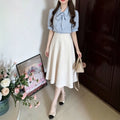 Summer Office Professional Chiffon Short Sleeve Shirt