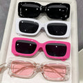 Overseas Small Square Frame Simple Sunglasses Western Unisex Sunshade Glasses Wholesale Trendy Fashionable Street Snap Sunglasses