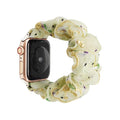 For appleiwatch Band S8 New Spring/Summer Embroidered Flower Polyester Large Cord Hair Tie Apple Watch Band