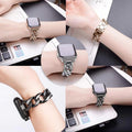 Fits Apple watch Apple Band Denim Chain Tweed Style Rhinestone Metal Apple Band