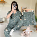 Women's Summer Japanese Short Sleeve Cardigan + Pants 3-Piece Set 2026 - 3-Piece Set Cardigan Apricot