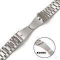 Fits Huawei Xiaomi Band GT4 Steel Band Apple Watch Band Stainless 3 Bead Solid Heart 12mm Precision Steel Band