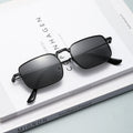 Western New Square Frame Men Sunshade Glasses Steampunk Retro Women Sunglasses Fashionable Trendy Metal Sunglasses
