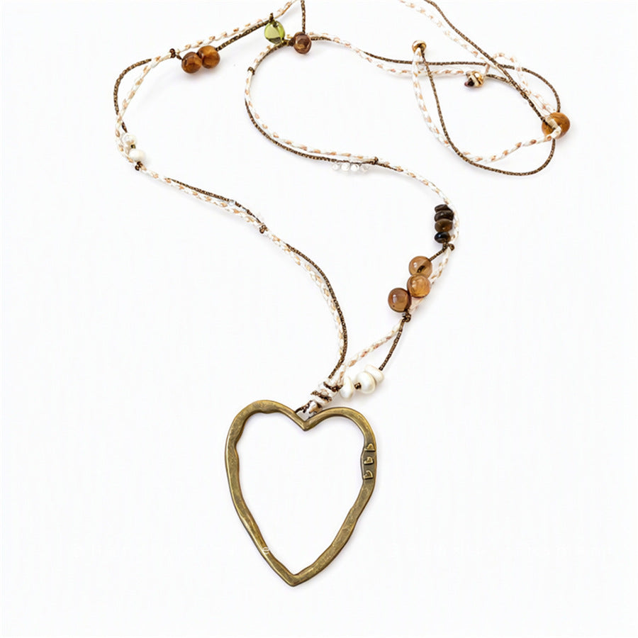Bohemian Heart Pendant Necklace - view 5