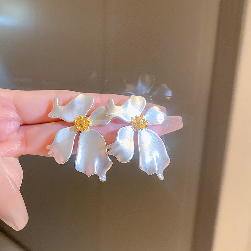 Floral Tassel Statement Earrings - view 7