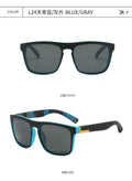 New Men Polarized Sunglasses Iridescent Lens Sports Style Sunglasses Elastic Paint PC Frame Glasses 168