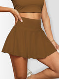 Sporty Casual Pleated Skirt + Short Skirt