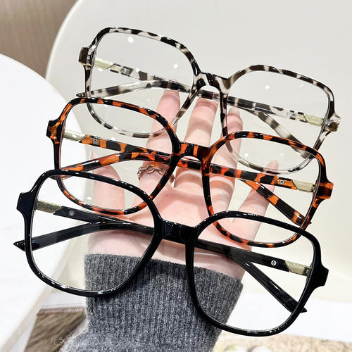 Elegant Frame Plano Korean Style New Influencer Bare Face Glasses Frame Women Premium Gold Trim Slender Glasses Frame