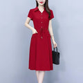 Plus Size Mom Dress, Fitted Tummy-Control 2025