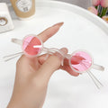Retro Hip-Hop Sunglasses Small-Frame Round TikTok Influencer Street Snap Mini Small Glasses Trendy Guy Women Goofy Sunglasses