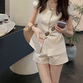 Summer Vest + Jacket + Shorts 2-Piece Set