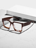 Square Frame Wide Leg Plano New Import Unisex Face-Slimming Bare Face Versatile Glasses Frame Fashionable glasses
