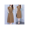 Plus Size Mom Dress, Fitted Tummy-Control 2025