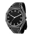 New Comic Draw Sketch Line Linen Dot Silicone Watch Fashionable Niche Trendy Sports Casual Student Waterproof Quartz Watch