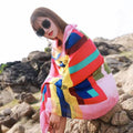 Women's Ethnic Shawl + Cape 2026 - Red