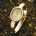 CANSNOW Factory Direct Oval Round Bangle Ladies Watch Simple Open End Quartz Watch Western Bangle Watch