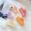 Large No. Fruit Freeze Color Square Claw Fresh Elegant Back Brain Spoon Updo Claw Clip Head Jewelry Hair Accessory
