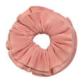 Gem Li French Premium Elegant Double-Layer Pleated Hair Tie Low Ponytail Large Scrunchie Versatile Hair String Hair Accessory