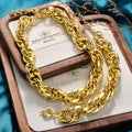 EU/US Import Thick Bracelet Personality Hip-Hop Breeze Gold Plated Handmade Bracelet Water No Fade Premium Plain Band Chain