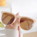 Can Fold Cushion Women Sunglasses New RedNote Influencer Banana Style of UV-Proof Sunglasses Men Wholesale