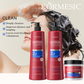KORMESIC全英文角蛋白轻盈柔顺洗发水shampoo发膜跨境外贸厂家