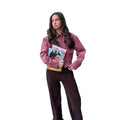 Women's Fall Casual Fashion Patchwork Jacket 2026 | Trendy Jacket - Lotus Pink