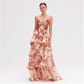 Multi-Layer Ruffle Butterfly Maxi Dress - Fashion Long Dress for Summer Women