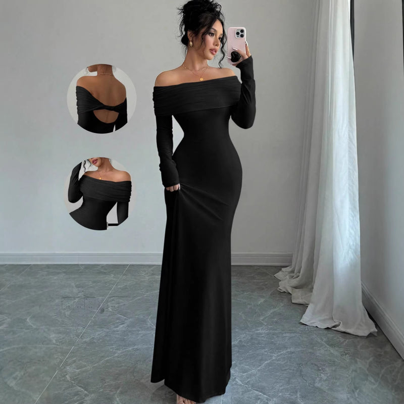 Spring Fashion Evening Gown - Elegant Maxi Dress for Special Occasions Women