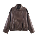 Women's Fashion Stand Collar Jacket 2026 | Trendy Jacket - Black