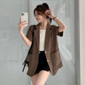 Women's Summer Professional Casual Short Sleeve Blazer 2026 - White