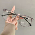 Anti-Blue-Light Photochromic Glasses Women Student Style Overseas Influencer Big Frame Prescription With Rx Trendy Bare Face Men Prescription Glasses
