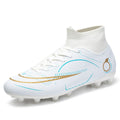 high top breathable outdoor men's football shoes professional adult shoes ag long nails women's brok