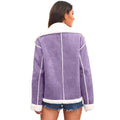 Women's Fall-Winter Fashion Wool Lapel Collar Jacket 2026 | Trendy Jacket - Dark Gray
