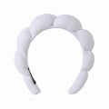 Korean Style Wool Scarf Fabric Sponge Twist Headband High Crown Head Headband Face Wash Makeup Cloud Headband Factory Custom Wholesale