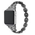 Fits apple watch Fashionable VO Rhinestone Stainless Metal Apple Watch Band