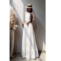 2026 Jacquard Embroidered Long Dress, Plus Size Elegant Loose Fit