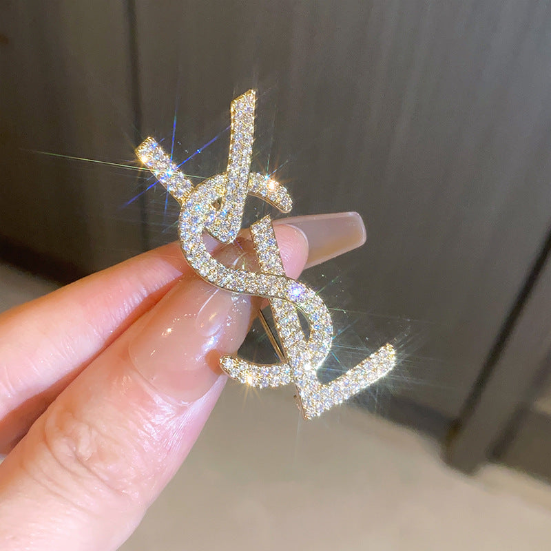 Vintage Letter Lapel Pin Brooch - view 7