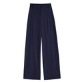 Women's Linen Blend High Waist Wide Leg Trousers
