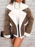 Women's Fall-Winter Fashion Wool Lapel Collar Jacket 2026 | Trendy Jacket - Dark Gray